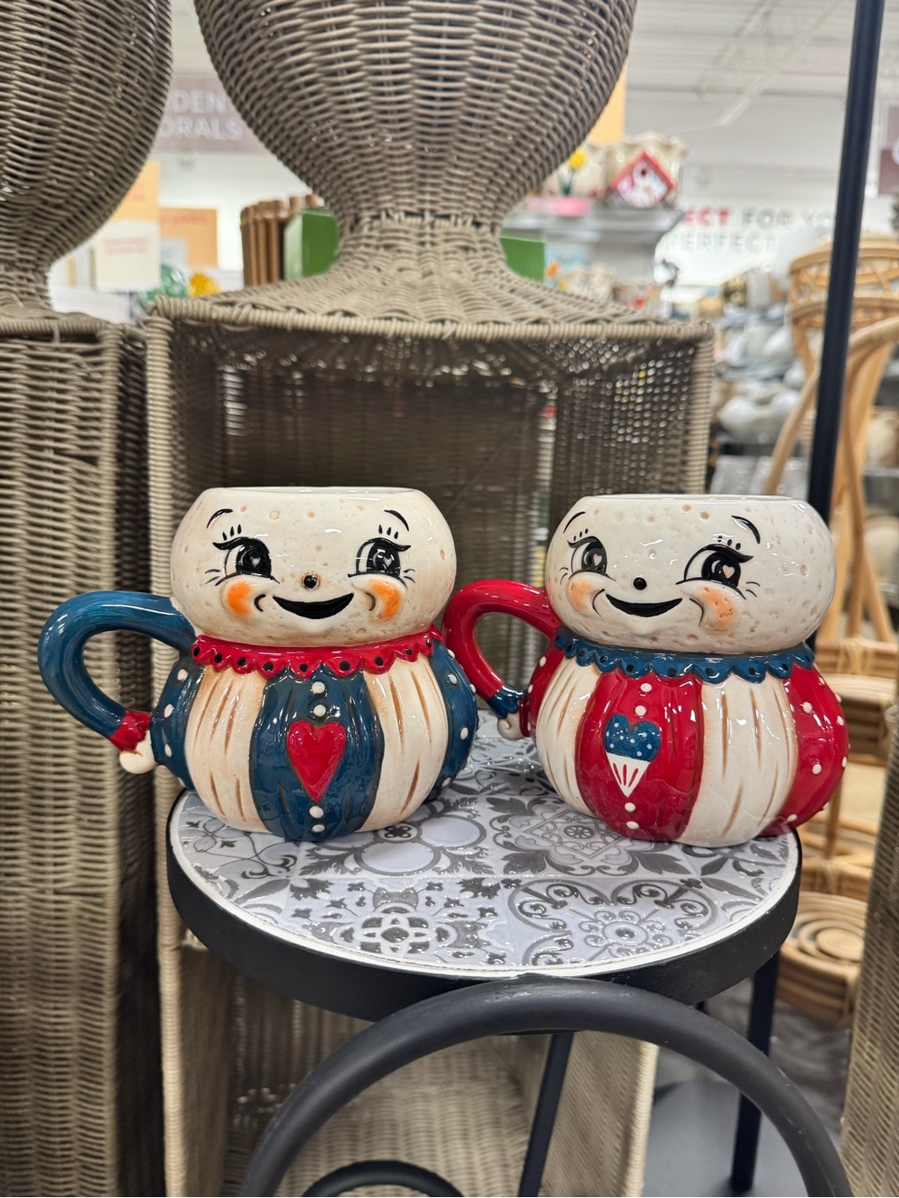Johanna Parker laughing Luna patriotic mugs